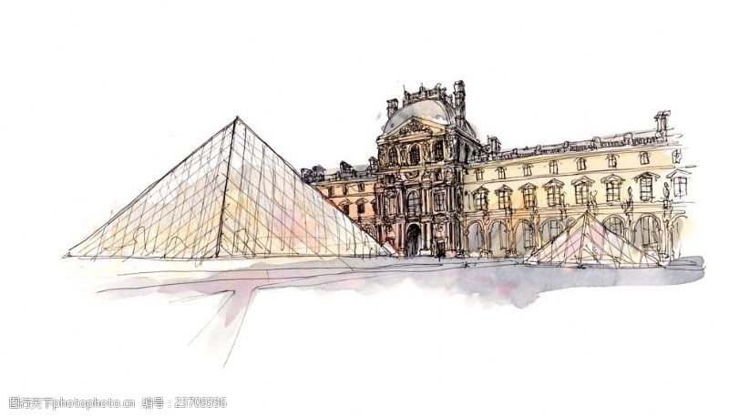 世界著名建筑物法国卢浮宫