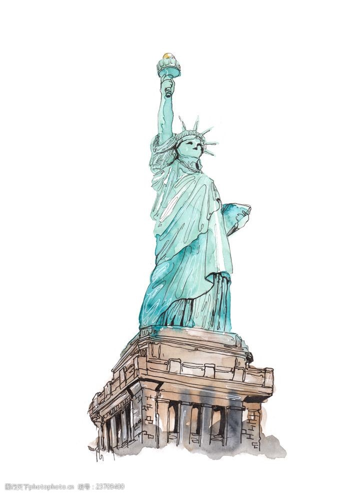 世界著名建筑物美国自由女神像