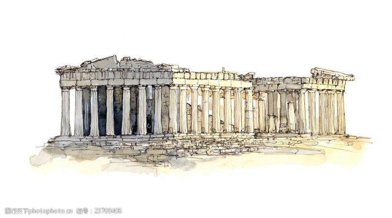 世界著名建筑物希腊雅典卫城
