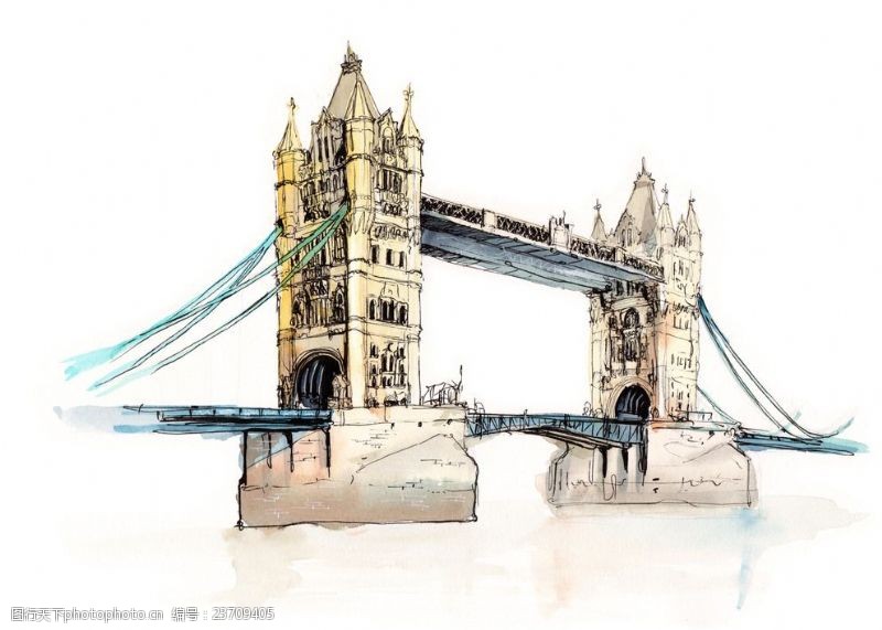 世界著名建筑物英国伦敦塔桥