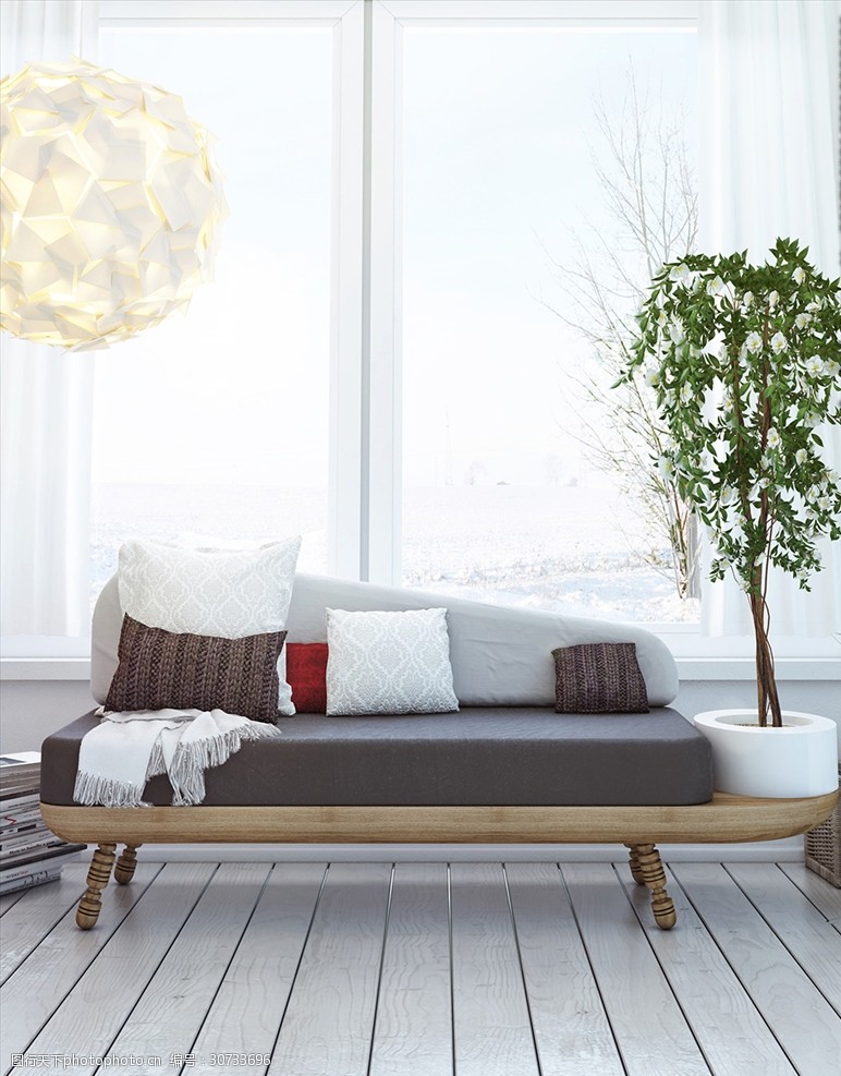 欧式家具特写现代客厅效果图沙发