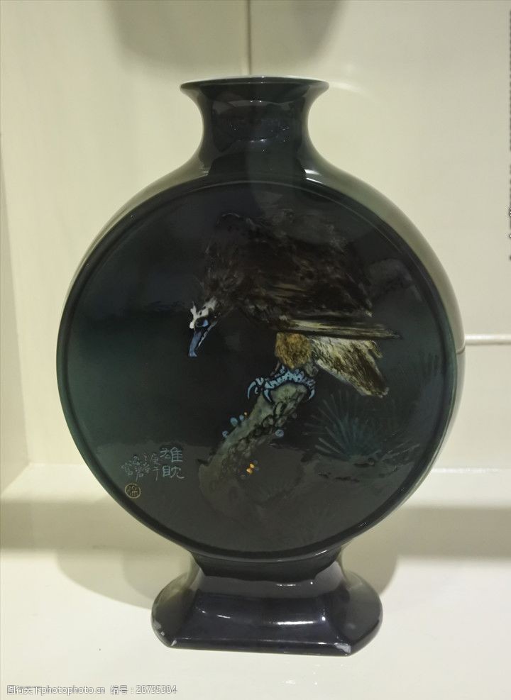 彩釉陶瓷花瓶