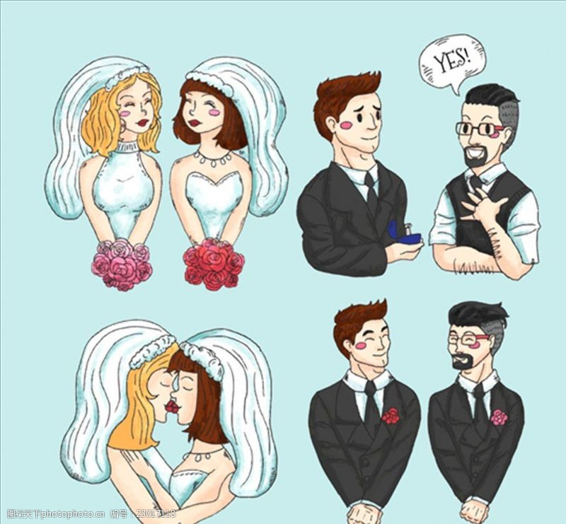 guy四款同性恋婚礼插图