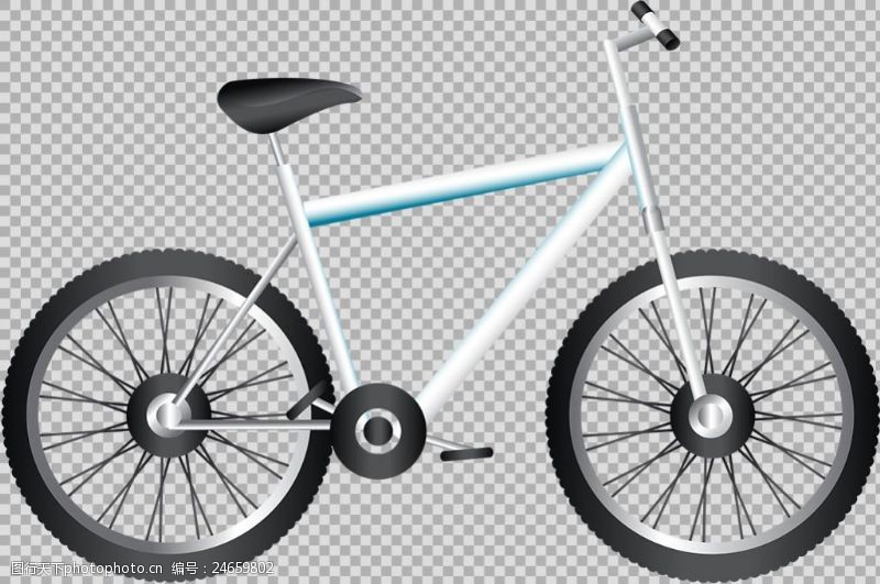 绿色运动时尚运动自行车插画免抠png透明图层素材