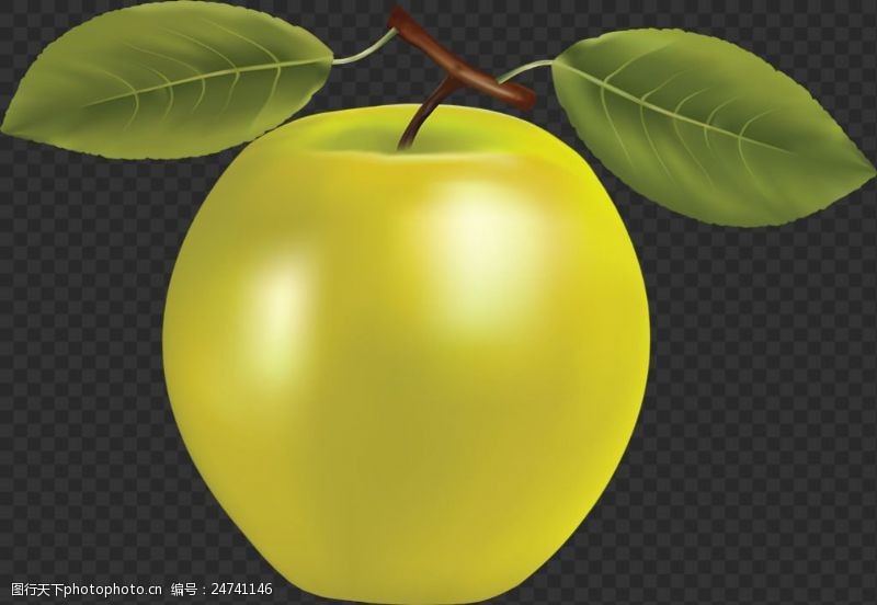 梨图片素材黄绿色苹果图片免抠png透明图层素材