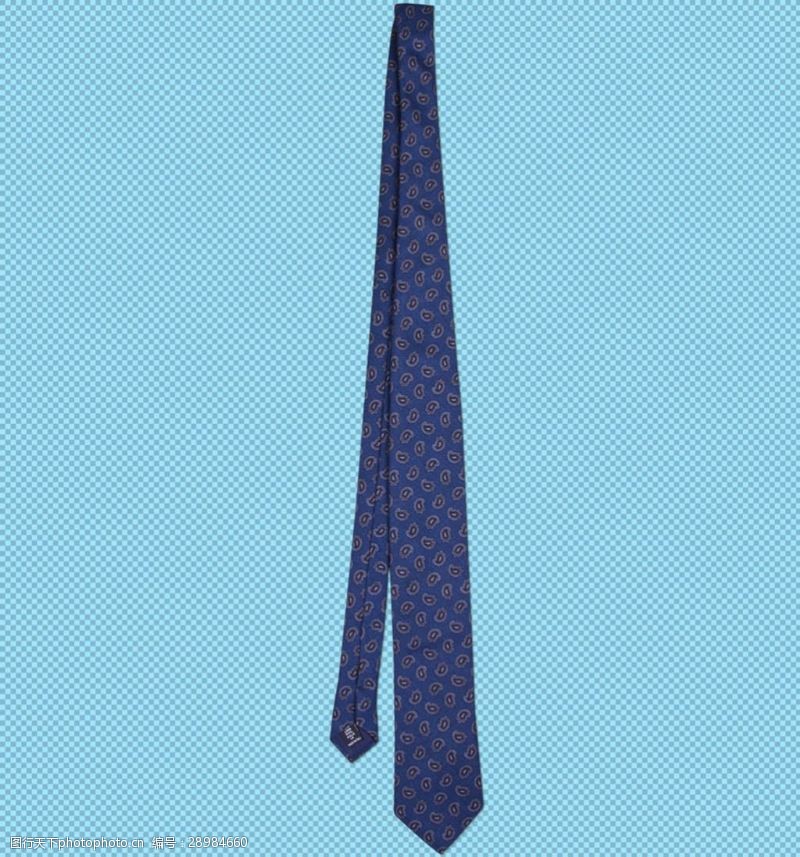 蓝色领子蓝色小领带免抠png透明图层素材