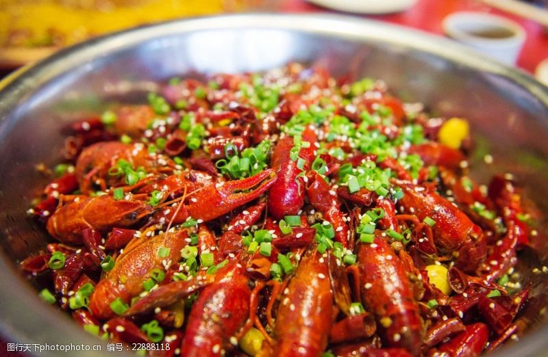 红辣椒素材特色小龙虾
