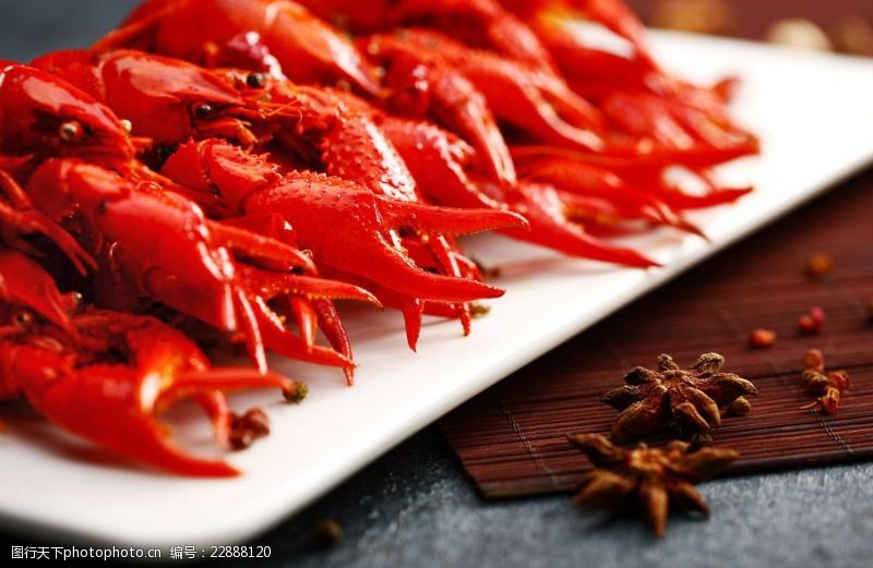 红辣椒素材特色小龙虾