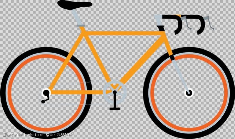 绿色运动运动单车自行车插画免抠png透明图层素材
