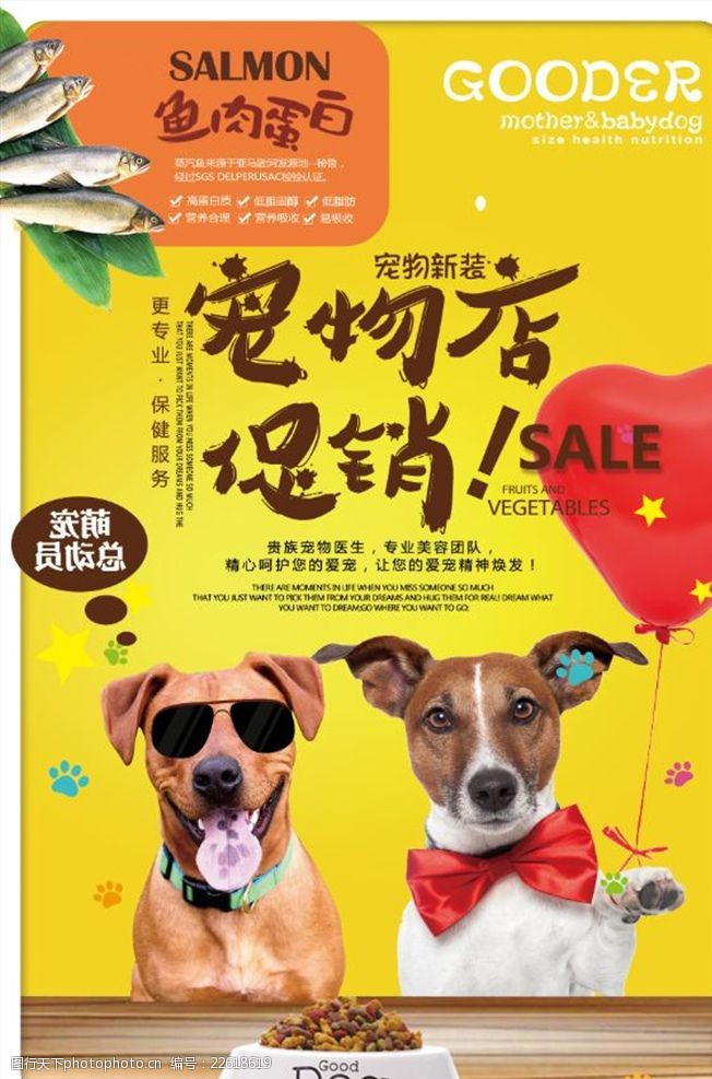 宠物店橱窗宠物海报