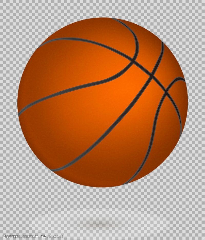 篮球比赛写实风格篮球插图免抠png透明图层素材
