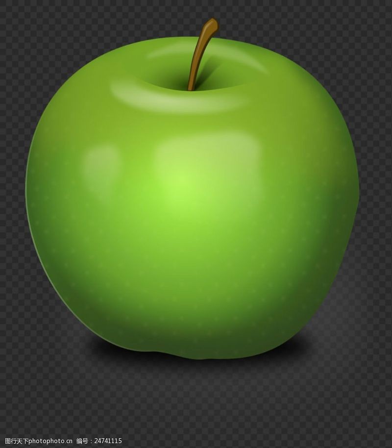 梨图片素材写实绿色苹果图片免抠png透明图层素材