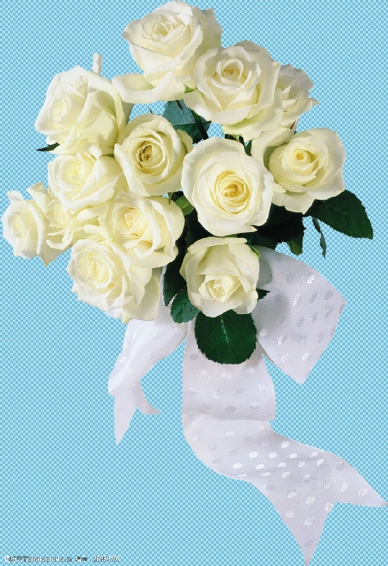 西式婚礼元素婚礼素材白玫瑰免抠png透明图层素材