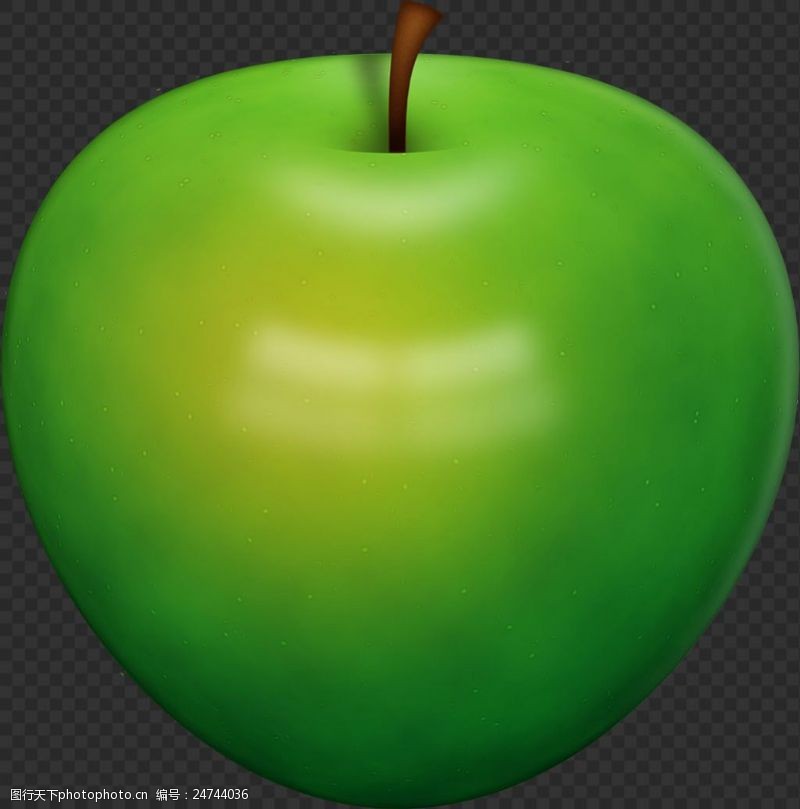 梨图片素材漂亮绿色苹果图片免抠png透明图层素材
