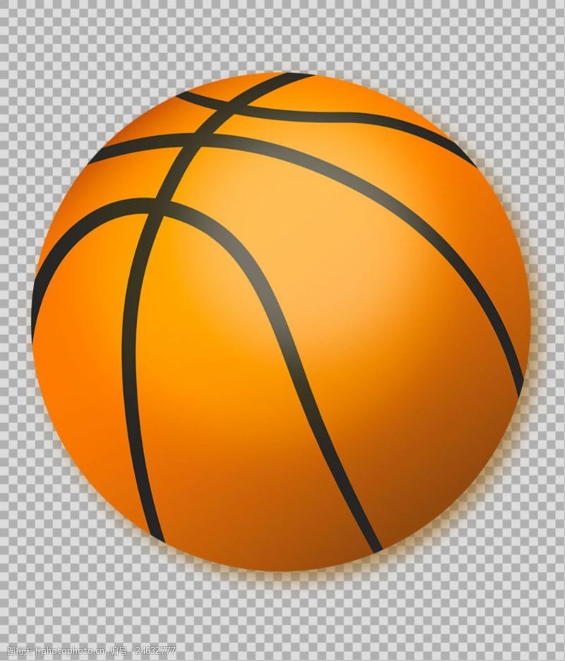 篮球比赛手绘篮球插图免抠png透明图层素材