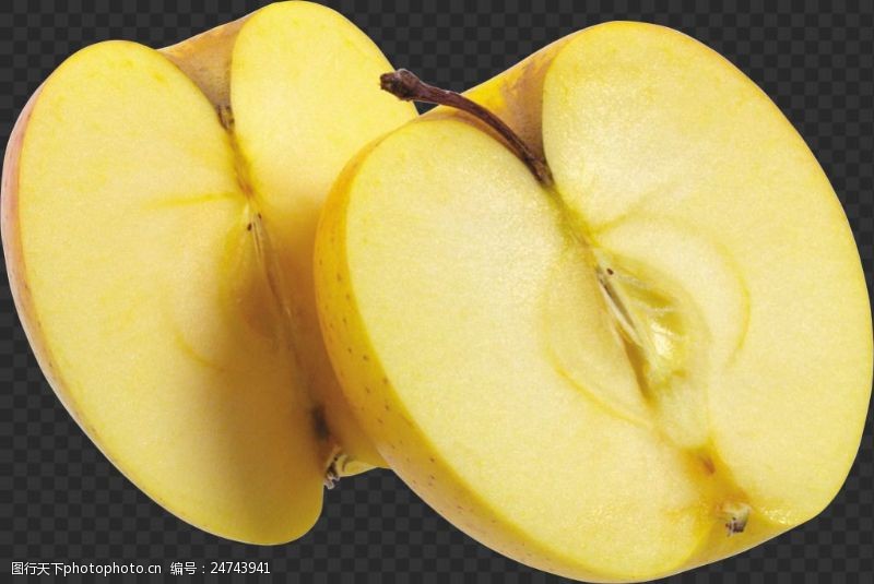 切开的梨图片素材被切开的苹果免抠png透明图层素材