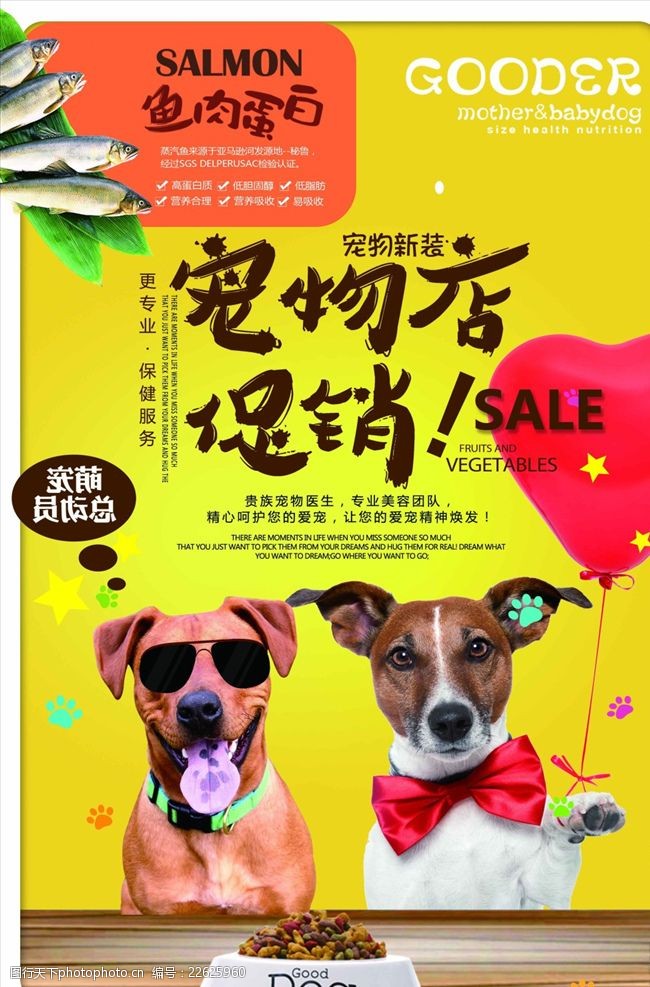 宠物店促销活动海报