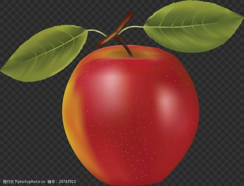 梨图片素材漂亮红颜色苹果图片免抠png透明图层素材