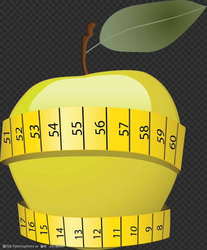 梨标签数字标签苹果图片免抠png透明图层素材