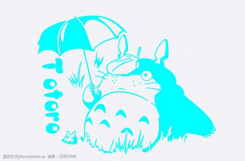 龙壁纸Totoro蓝