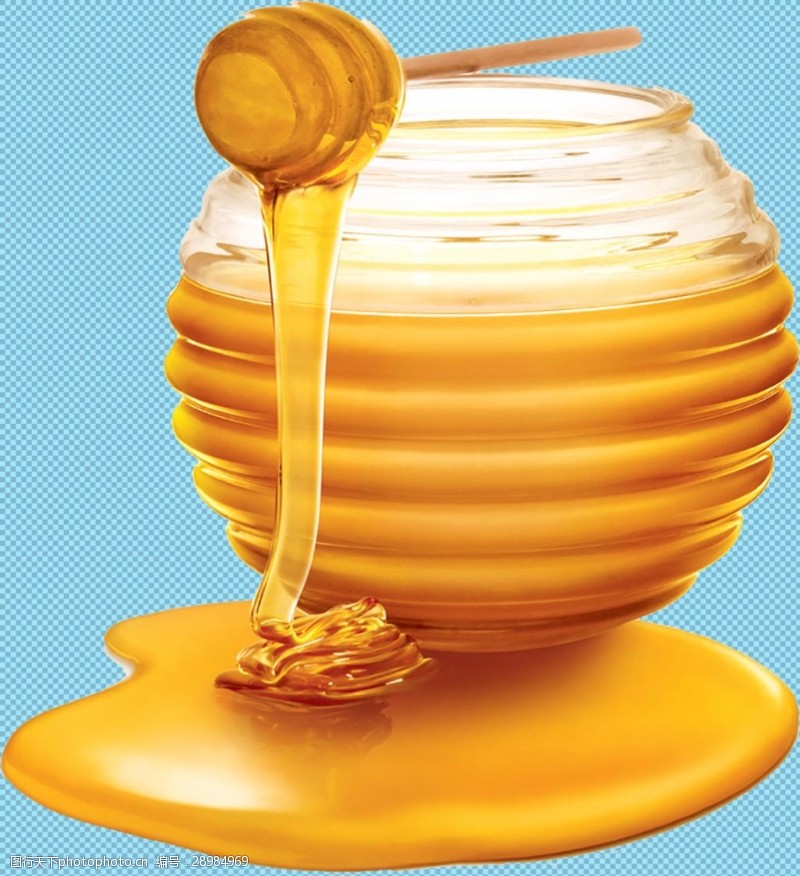 梨标签手绘漂亮蜂蜜免抠png透明图层素材