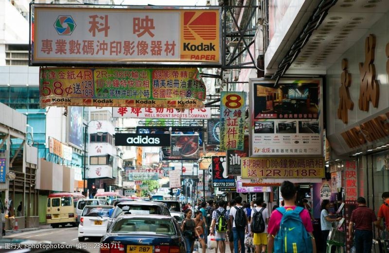 片头片尾香港街景