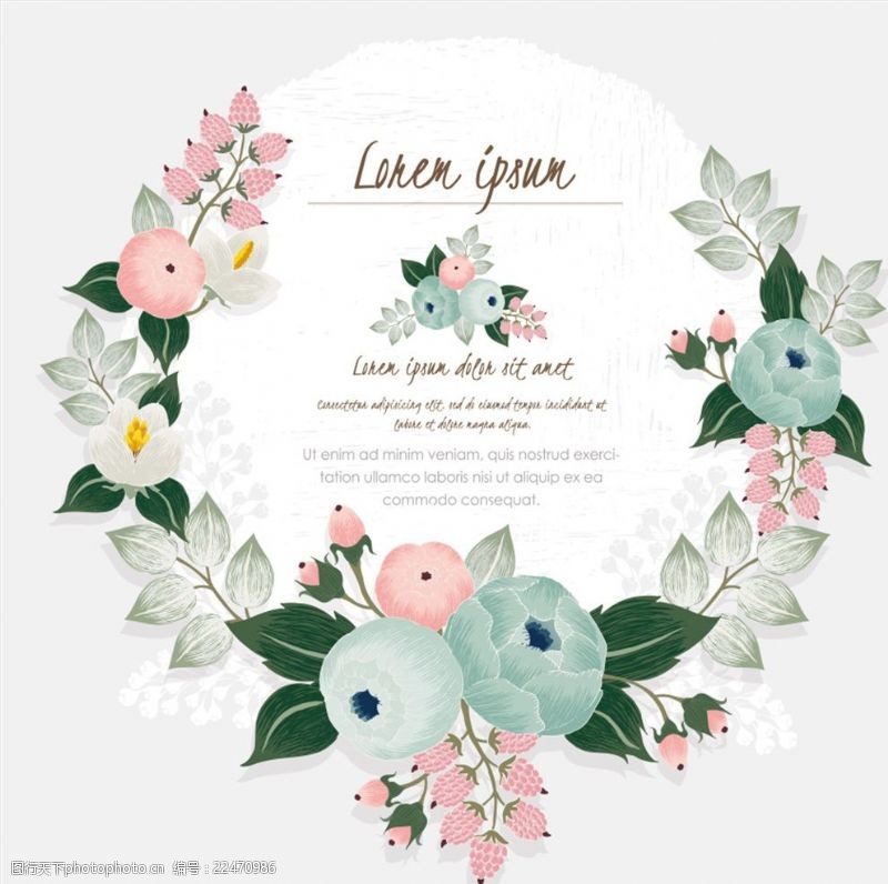 婚礼画册花卉卡片