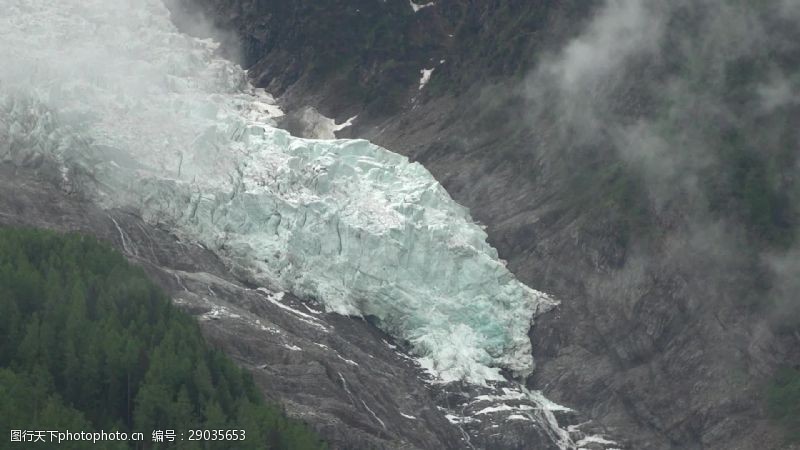 霞慕尼勃朗峰冰川1