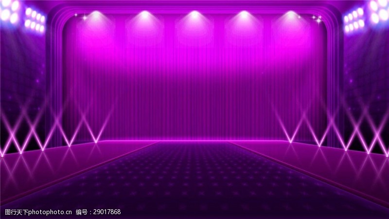 台灯详情页紫色舞台灯光活动背景
