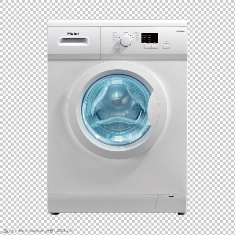 白色的洗衣机图片免抠png透明图层素材