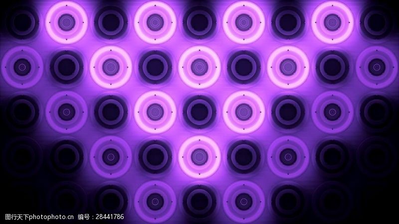 迪斯科舞酒吧VJ紫色圆圈炫酷视频素材
