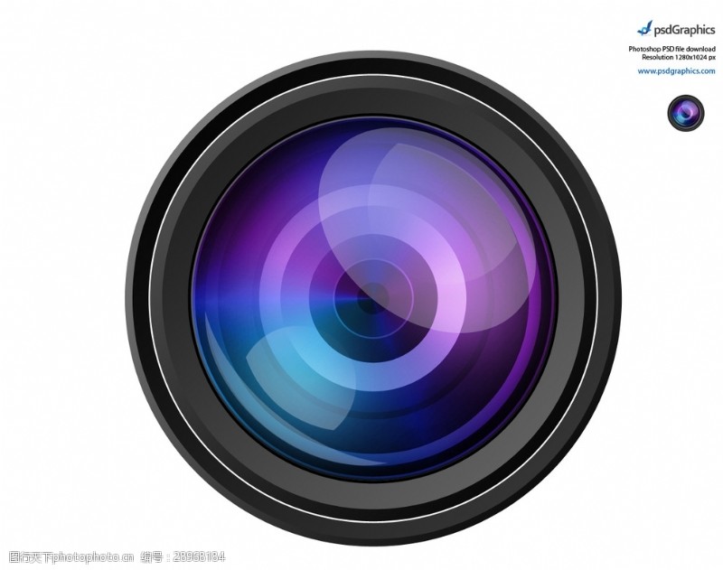 聚焦摄像机镜头PSD素材