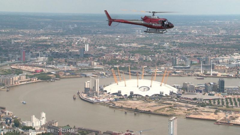 法国著名建筑伦敦航空直升机和圆顶