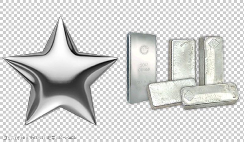 奖杯款式银器银砖图片免抠png透明图层素材