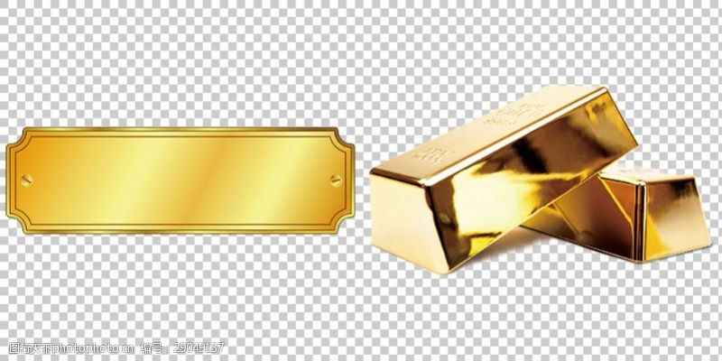 金牌块各种金币免抠png透明图层素材