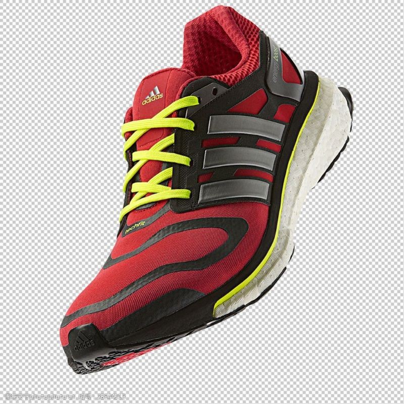 马拉松红色时尚跑鞋免抠png透明图层素材