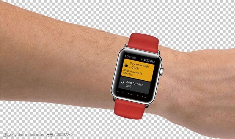 瑞士海报漂亮的智能手表免抠png透明图层素材
