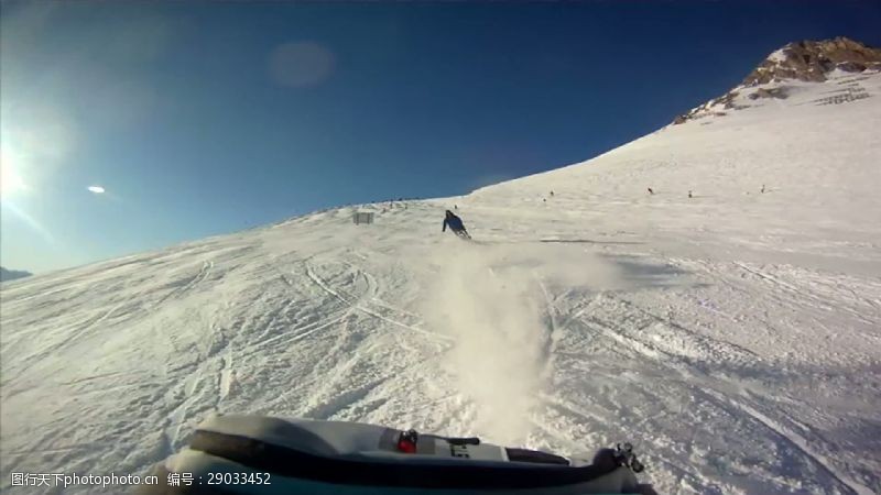 gopro滑雪后视图