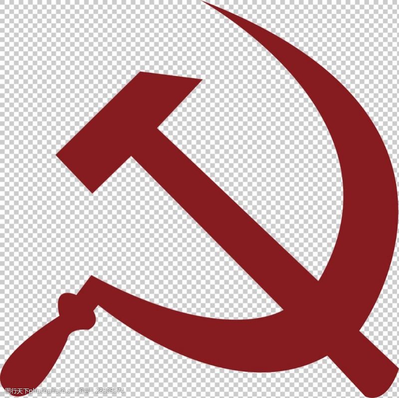 徽章前苏联镰刀锤子标志免抠png透明图层素材