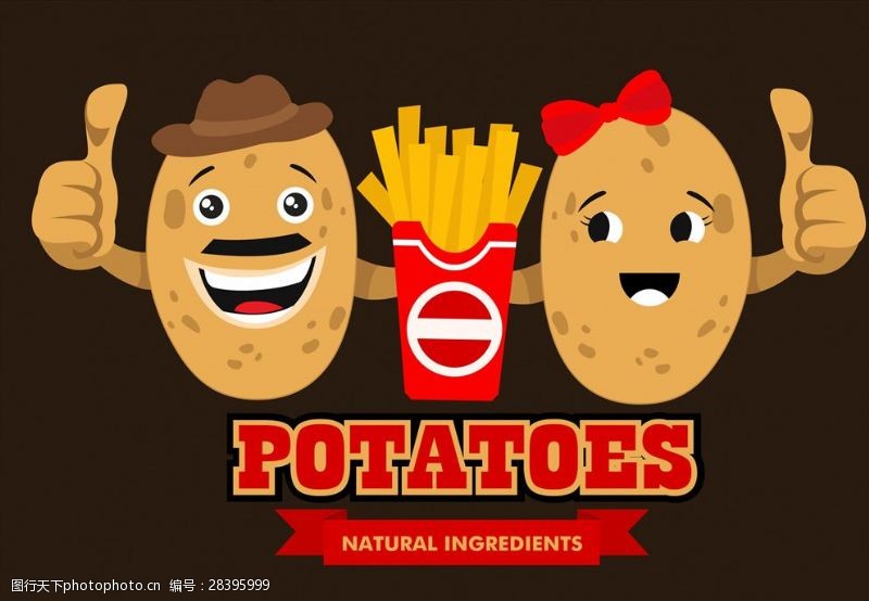 食品标签土豆