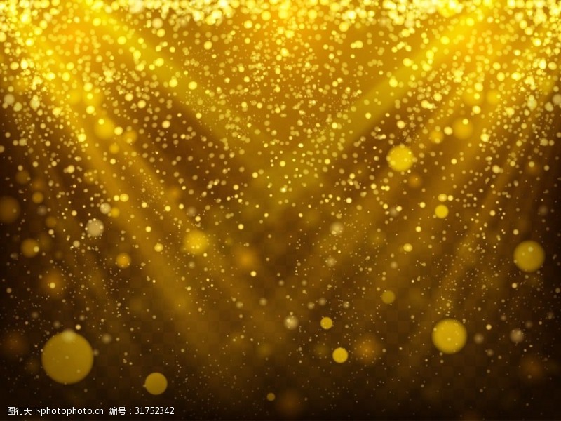 金色光斑舞台光效背景