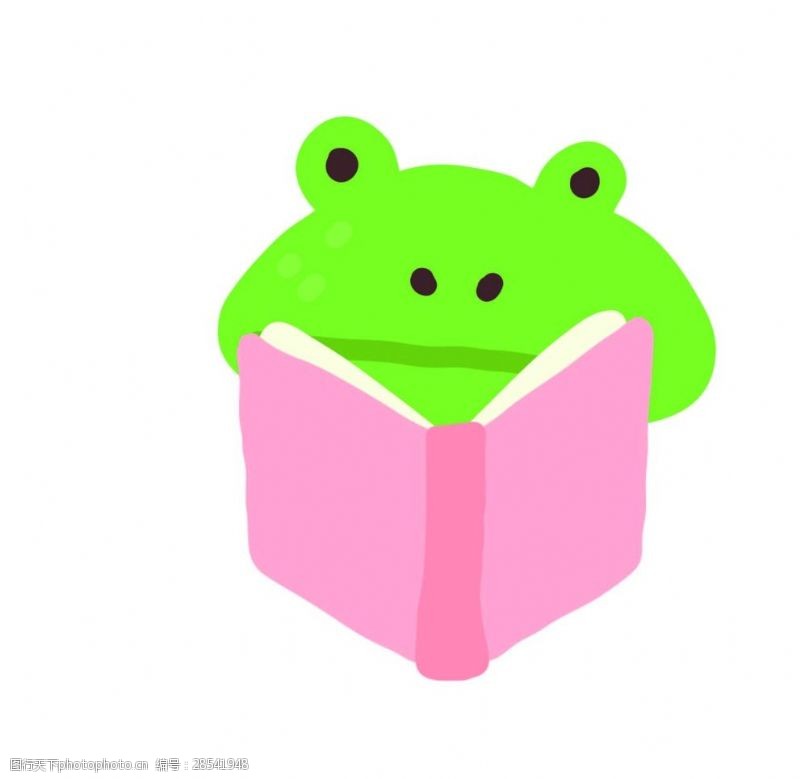 扁平动物卡通青蛙