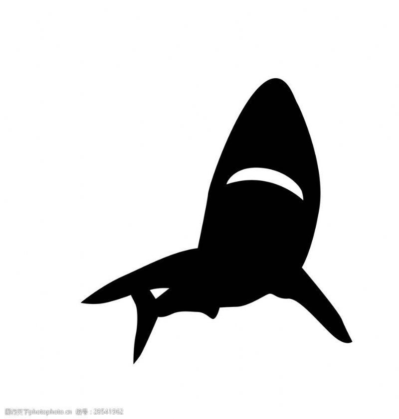 扁平动物卡通鲨鱼