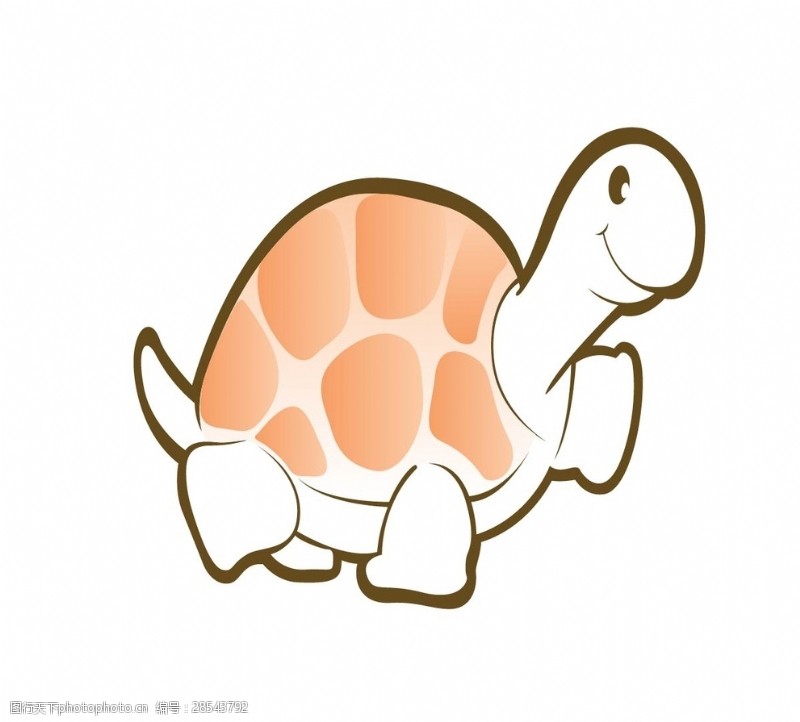 扁平动物卡通乌龟