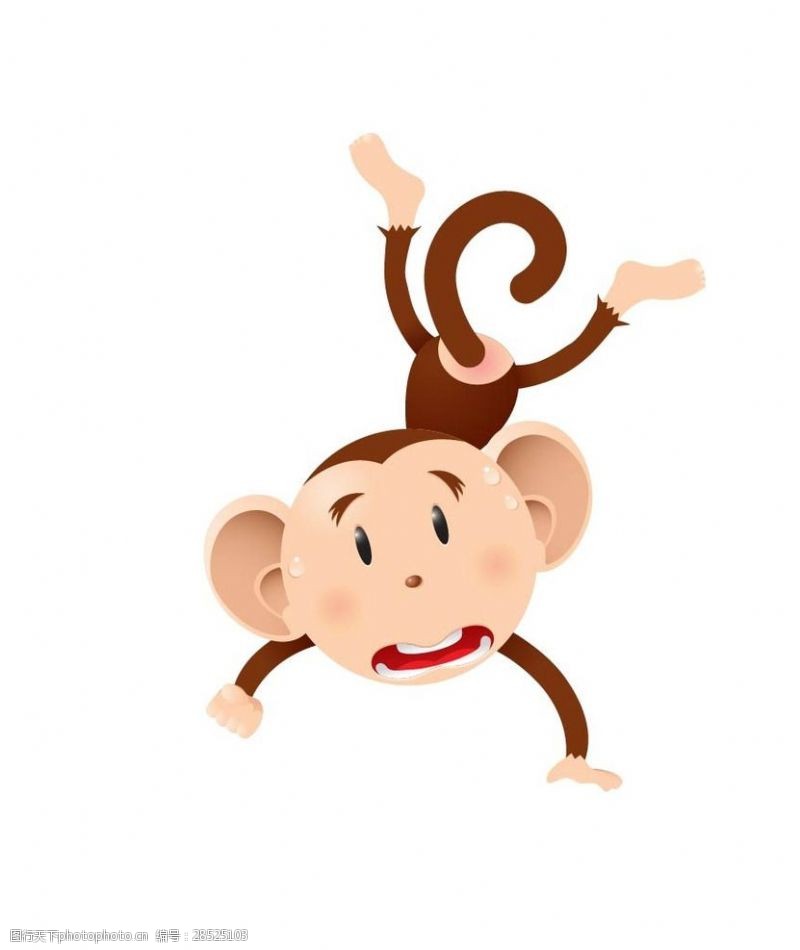 插画本子卡通猴子