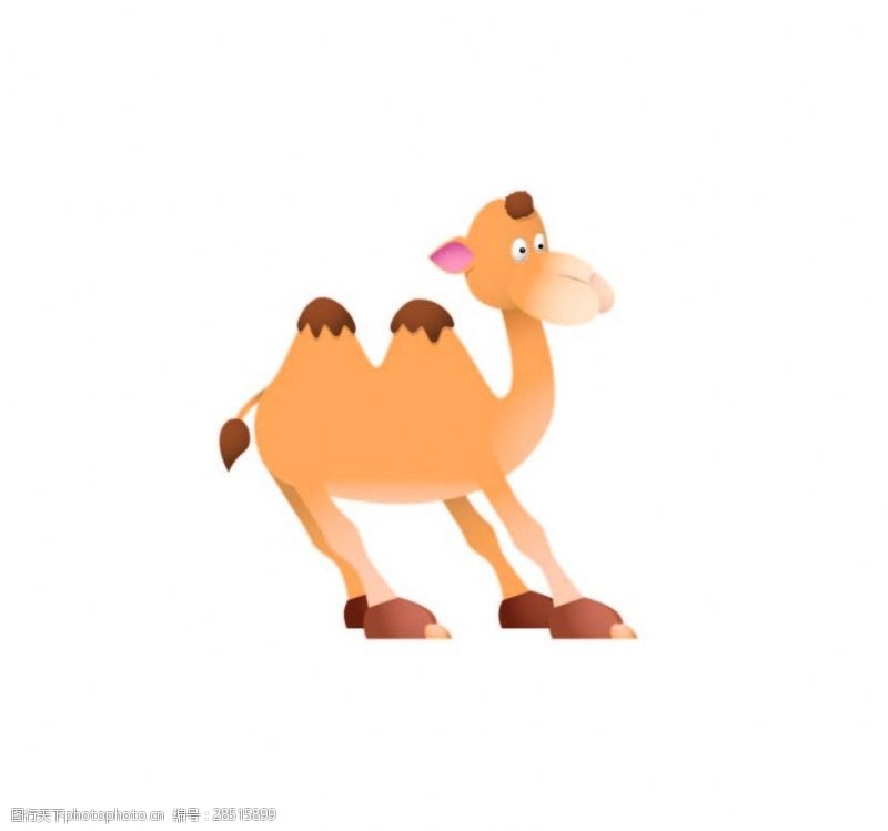 动物贴纸卡通骆驼