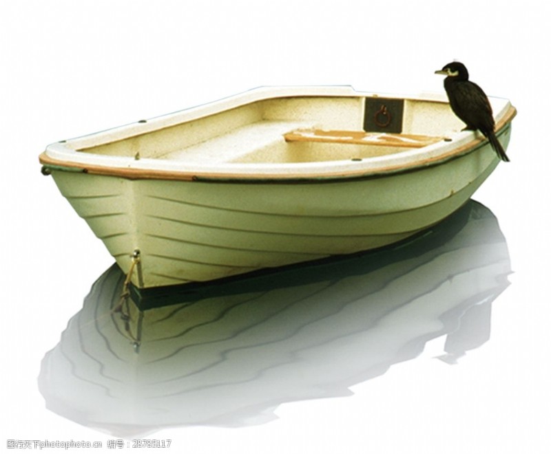 孤寂一艘冷清的木船鸟孤单寂寞素材