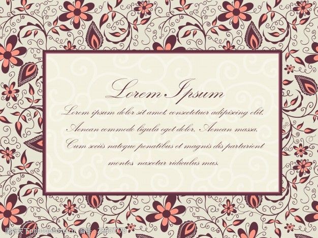 结婚请柬元素花的背景插图的婚礼邀请和公告牌典雅华丽的花卉背景花的背景和优雅的花朵元素设计模板