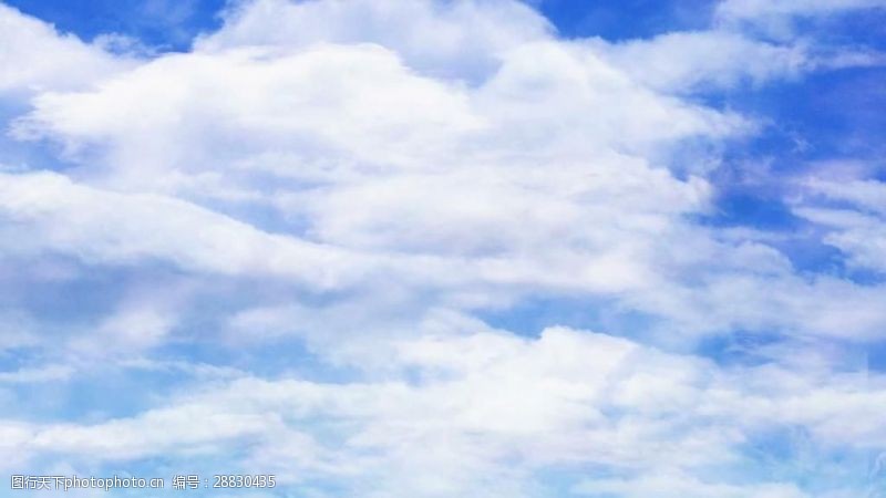 风景合成蓝天白云美丽天空风景视频素材