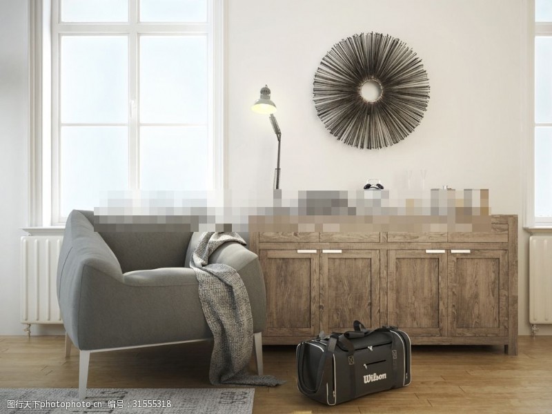 柜子现代单人沙发3d模型